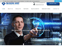 Tablet Screenshot of maximsmt.com